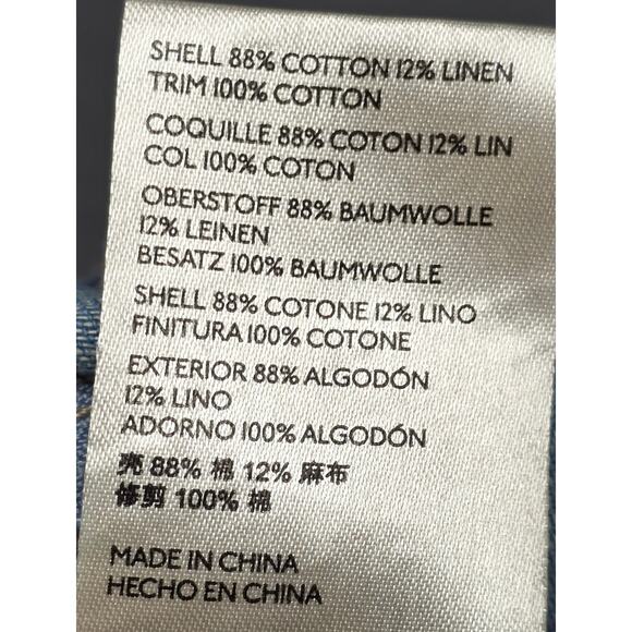 Free People Womens Small Blue Jean Denim Jumpsuit Romper Pockets Belt Go West - Picture 15 of 16